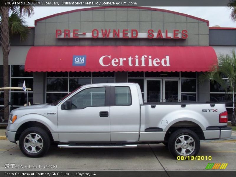 Brilliant Silver Metallic / Stone/Medium Stone 2009 Ford F150 STX SuperCab