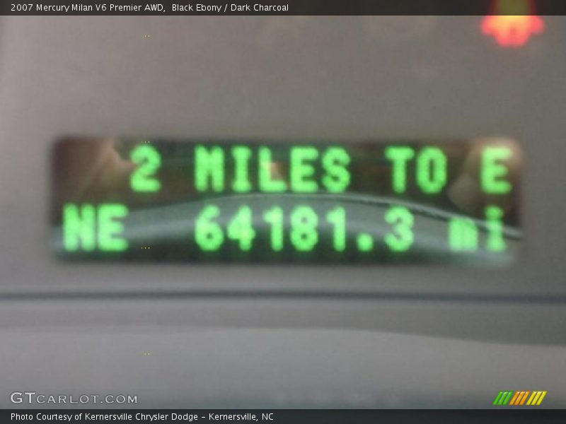 Black Ebony / Dark Charcoal 2007 Mercury Milan V6 Premier AWD
