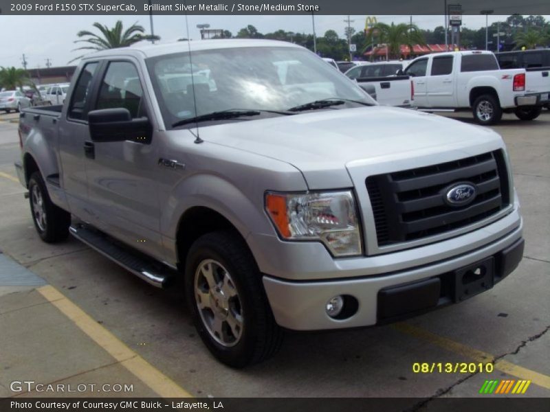 Brilliant Silver Metallic / Stone/Medium Stone 2009 Ford F150 STX SuperCab