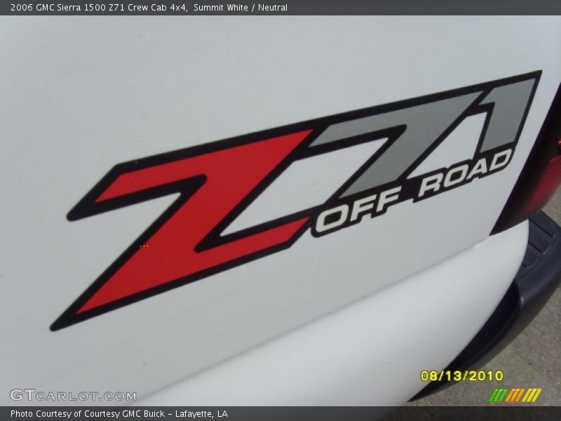 Summit White / Neutral 2006 GMC Sierra 1500 Z71 Crew Cab 4x4
