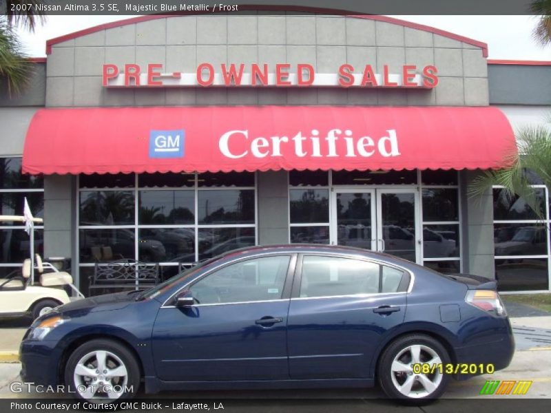 Majestic Blue Metallic / Frost 2007 Nissan Altima 3.5 SE