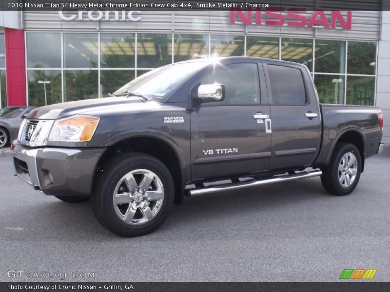 Smoke Metallic / Charcoal 2010 Nissan Titan SE Heavy Metal Chrome Edition Crew Cab 4x4