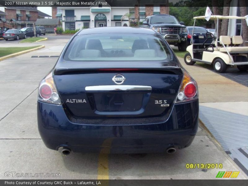 Majestic Blue Metallic / Frost 2007 Nissan Altima 3.5 SE