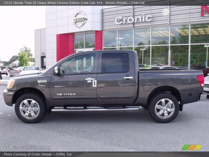 Smoke Metallic / Charcoal 2010 Nissan Titan SE Heavy Metal Chrome Edition Crew Cab 4x4