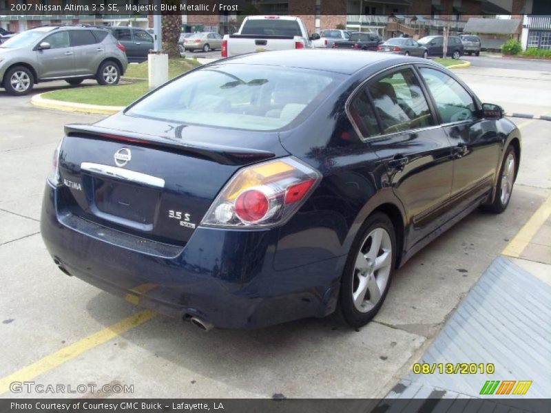 Majestic Blue Metallic / Frost 2007 Nissan Altima 3.5 SE