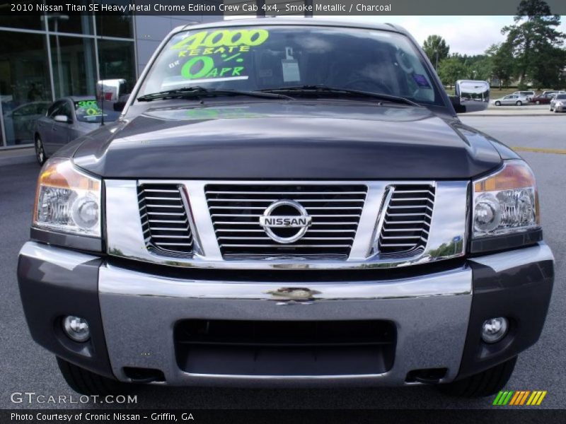 Smoke Metallic / Charcoal 2010 Nissan Titan SE Heavy Metal Chrome Edition Crew Cab 4x4