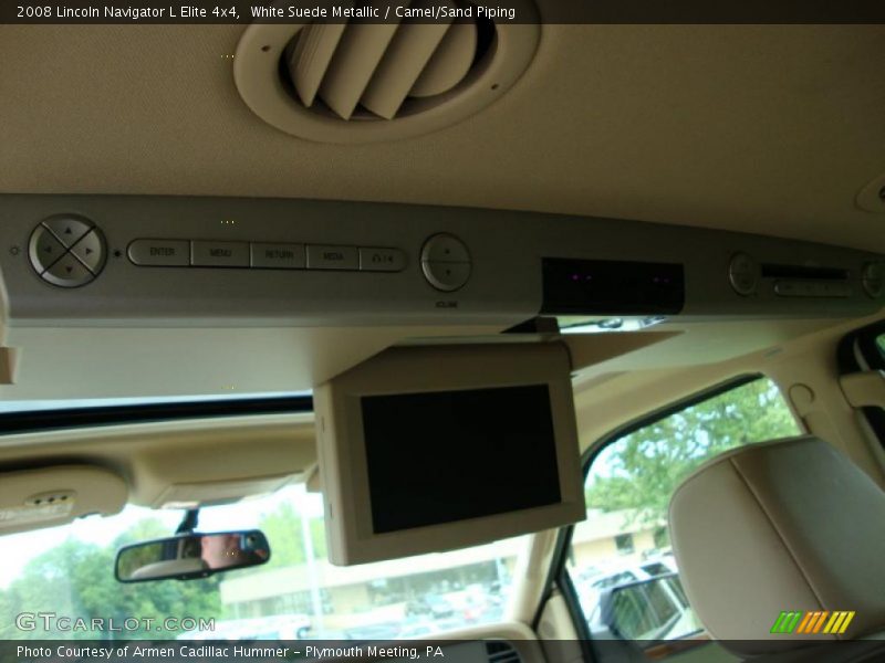 White Suede Metallic / Camel/Sand Piping 2008 Lincoln Navigator L Elite 4x4