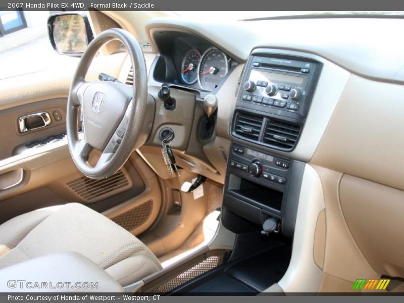 Formal Black / Saddle 2007 Honda Pilot EX 4WD