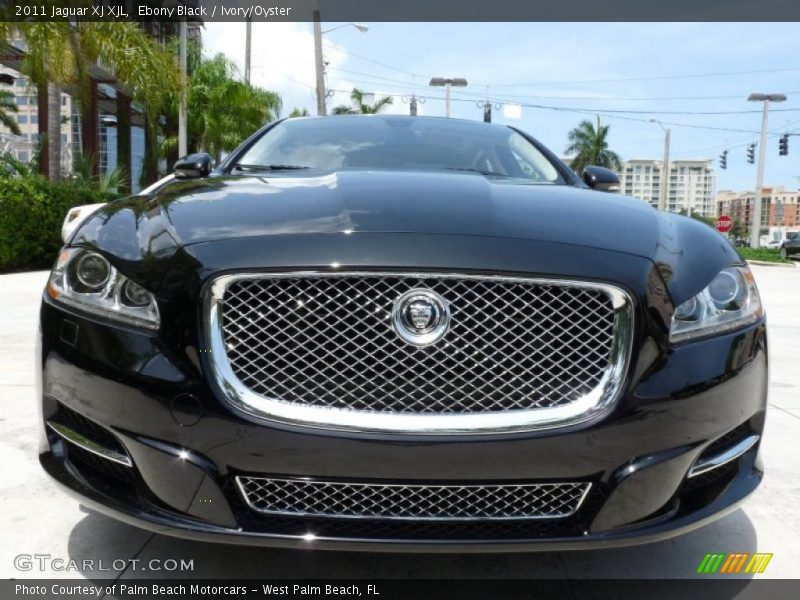 Ebony Black / Ivory/Oyster 2011 Jaguar XJ XJL