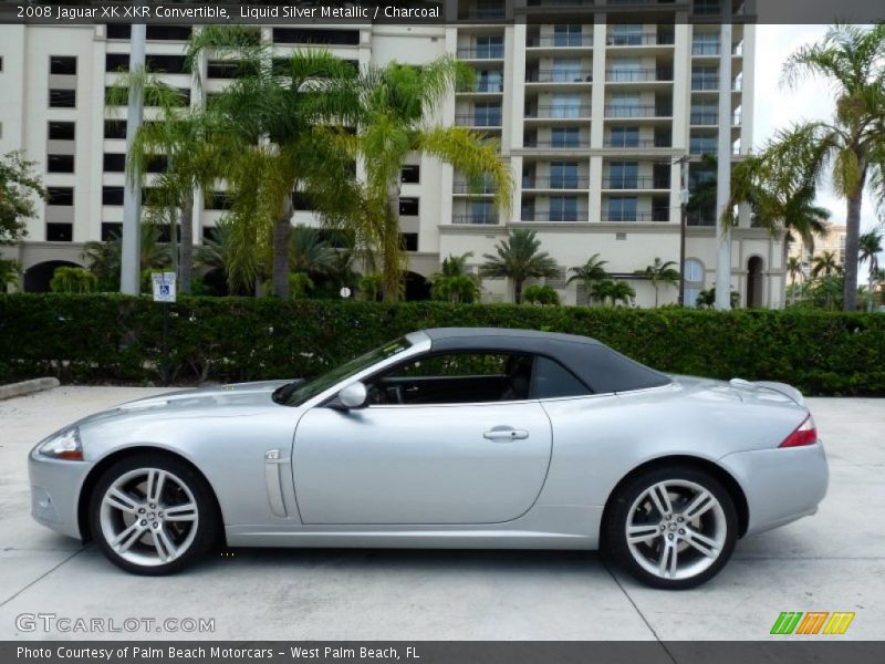 Liquid Silver Metallic / Charcoal 2008 Jaguar XK XKR Convertible
