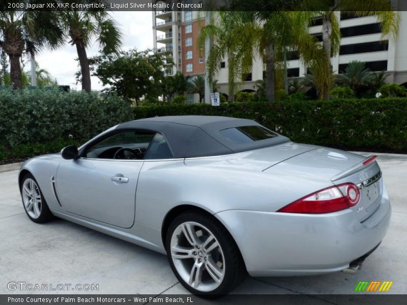 Liquid Silver Metallic / Charcoal 2008 Jaguar XK XKR Convertible