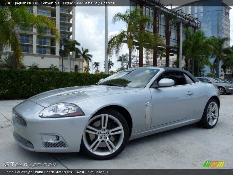 Liquid Silver Metallic / Charcoal 2008 Jaguar XK XKR Convertible