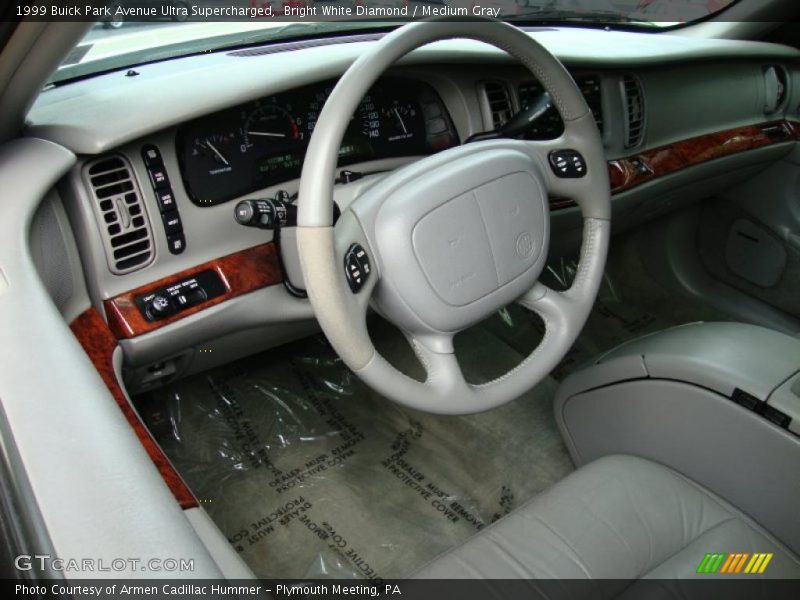Bright White Diamond / Medium Gray 1999 Buick Park Avenue Ultra Supercharged