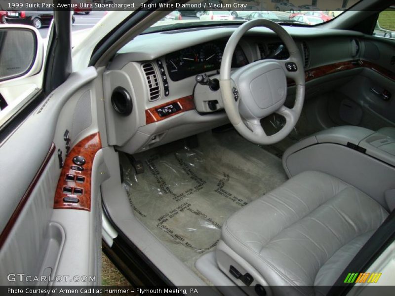 Bright White Diamond / Medium Gray 1999 Buick Park Avenue Ultra Supercharged