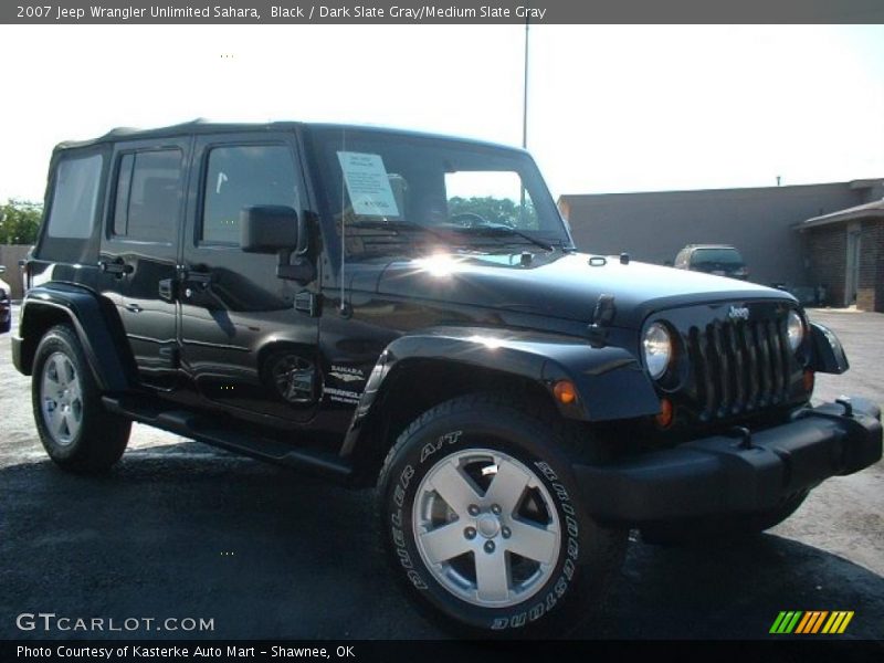 Black / Dark Slate Gray/Medium Slate Gray 2007 Jeep Wrangler Unlimited Sahara