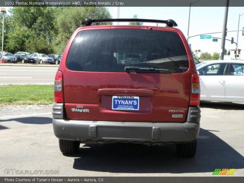 Redfire Metallic / Gray 2002 Pontiac Montana MontanaVision AWD