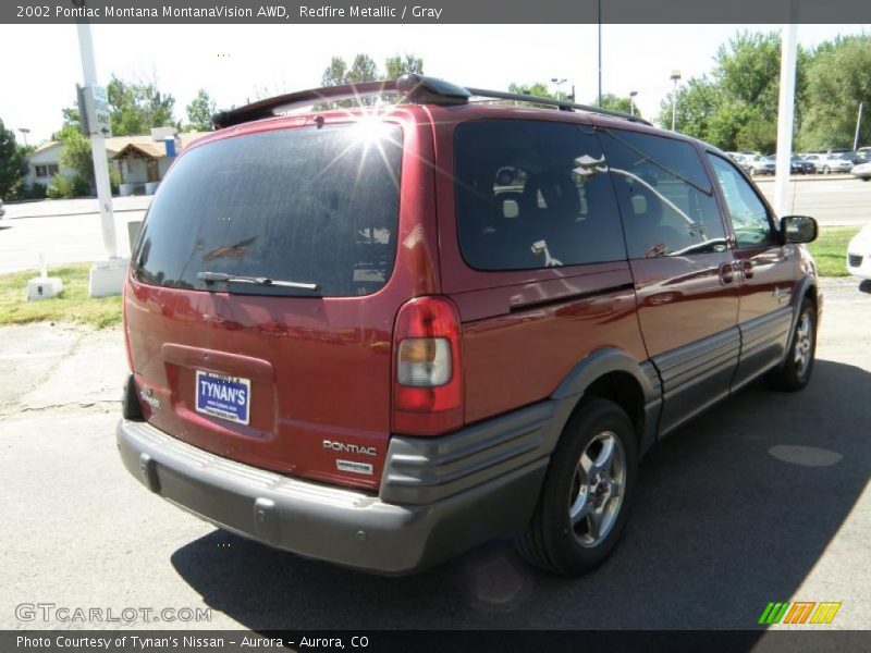 Redfire Metallic / Gray 2002 Pontiac Montana MontanaVision AWD
