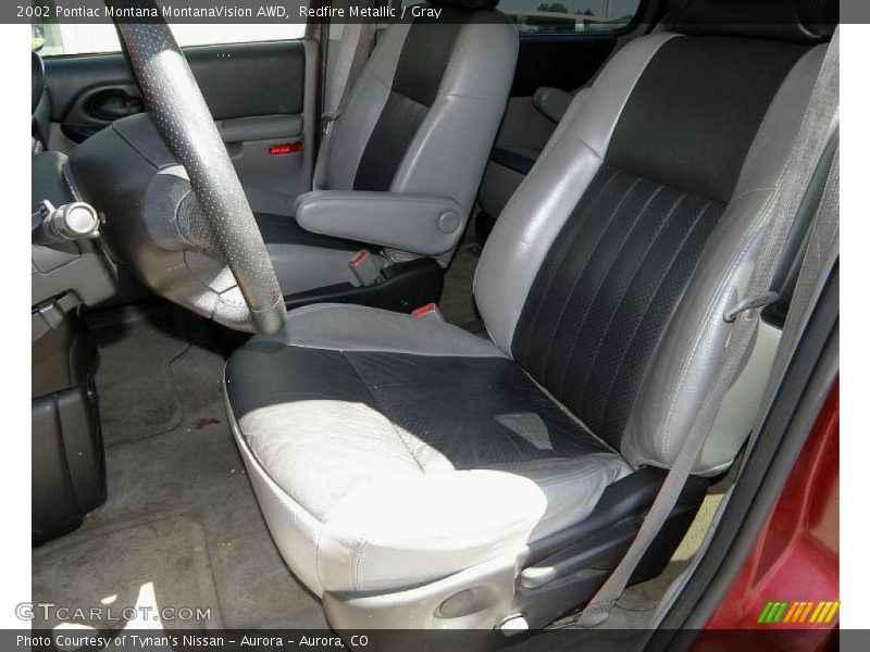 Redfire Metallic / Gray 2002 Pontiac Montana MontanaVision AWD
