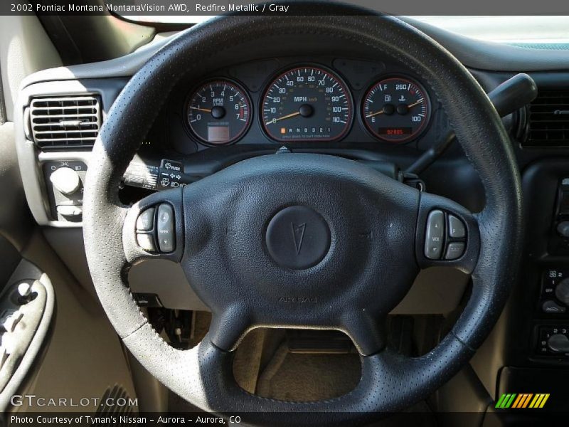Redfire Metallic / Gray 2002 Pontiac Montana MontanaVision AWD