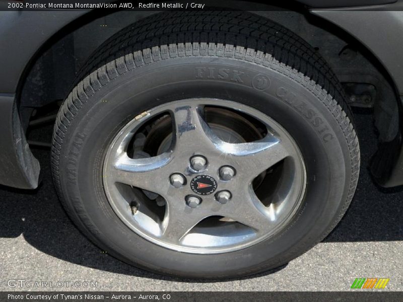 Redfire Metallic / Gray 2002 Pontiac Montana MontanaVision AWD