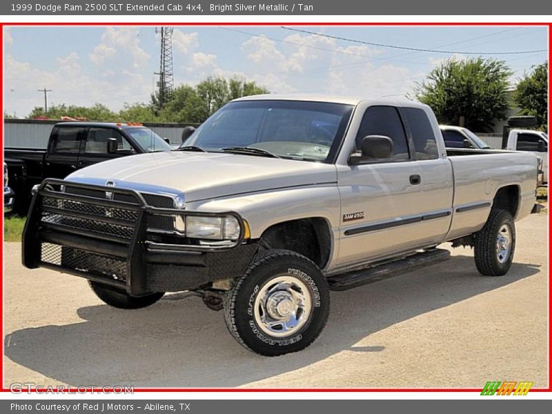 Bright Silver Metallic / Tan 1999 Dodge Ram 2500 SLT Extended Cab 4x4