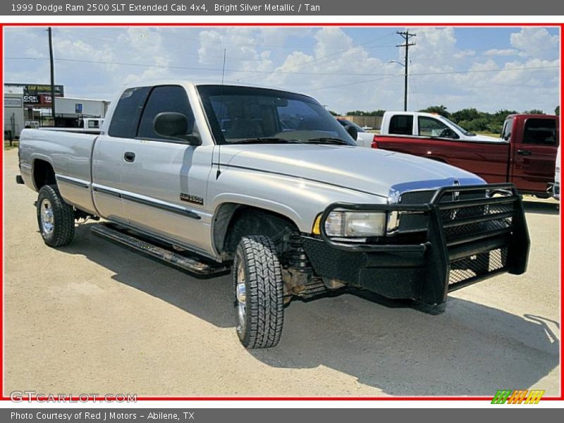 Bright Silver Metallic / Tan 1999 Dodge Ram 2500 SLT Extended Cab 4x4