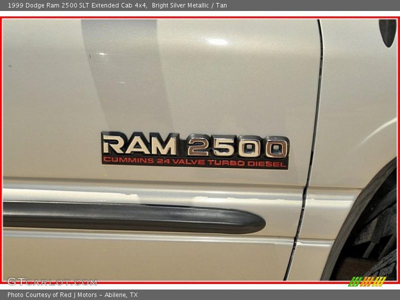 Bright Silver Metallic / Tan 1999 Dodge Ram 2500 SLT Extended Cab 4x4