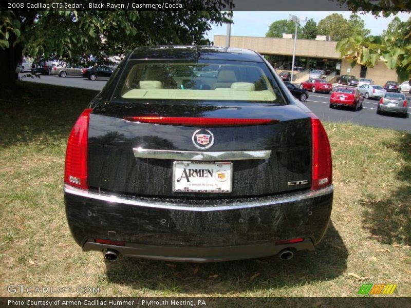 Black Raven / Cashmere/Cocoa 2008 Cadillac CTS Sedan