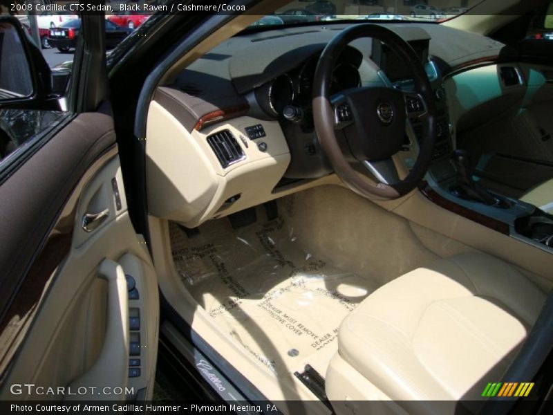 Black Raven / Cashmere/Cocoa 2008 Cadillac CTS Sedan