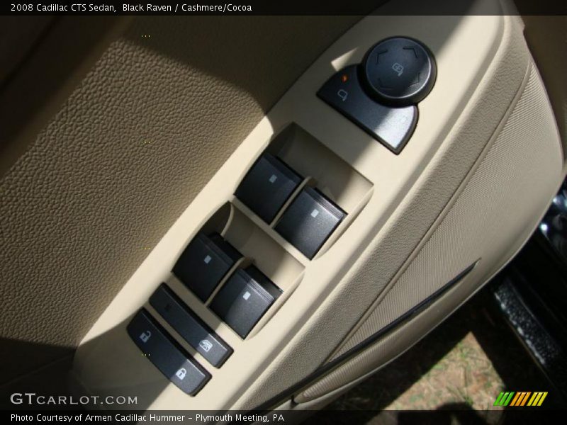 Black Raven / Cashmere/Cocoa 2008 Cadillac CTS Sedan