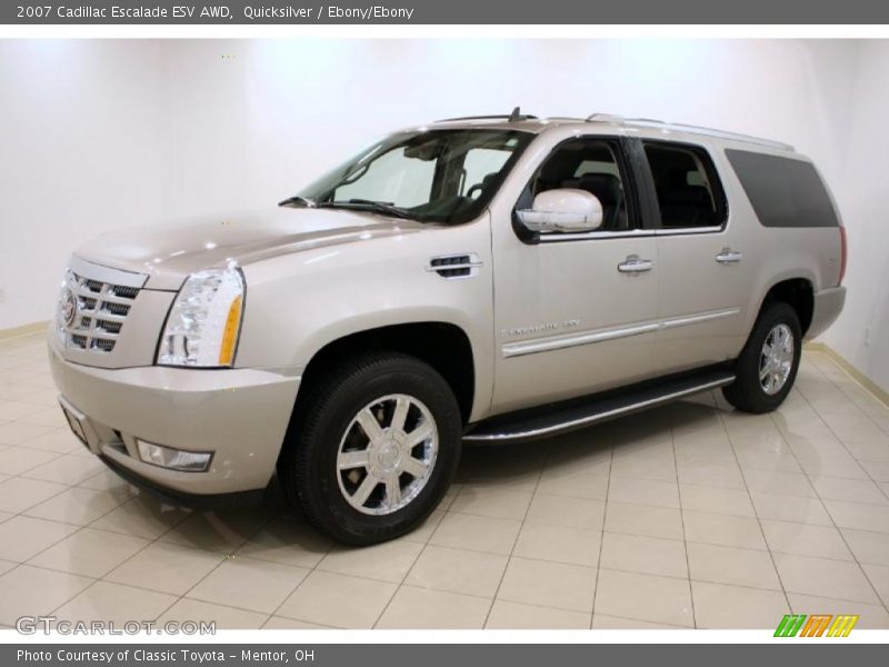 Quicksilver / Ebony/Ebony 2007 Cadillac Escalade ESV AWD