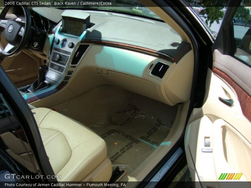 Black Raven / Cashmere/Cocoa 2008 Cadillac CTS Sedan