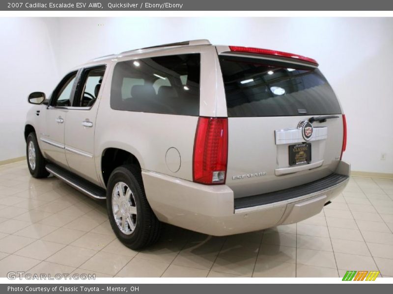 Quicksilver / Ebony/Ebony 2007 Cadillac Escalade ESV AWD