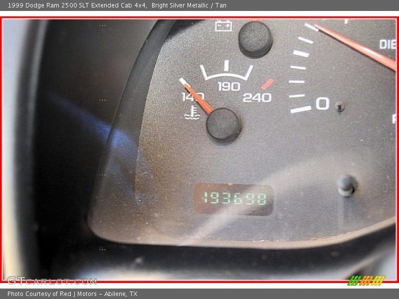 Bright Silver Metallic / Tan 1999 Dodge Ram 2500 SLT Extended Cab 4x4