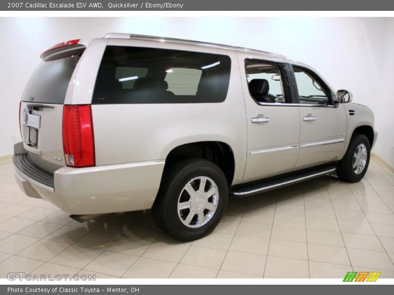Quicksilver / Ebony/Ebony 2007 Cadillac Escalade ESV AWD