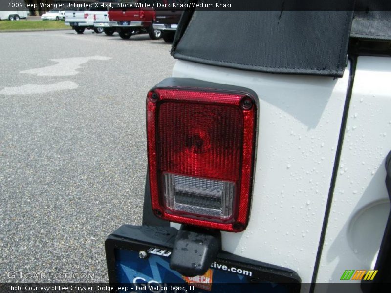 Stone White / Dark Khaki/Medium Khaki 2009 Jeep Wrangler Unlimited X 4x4