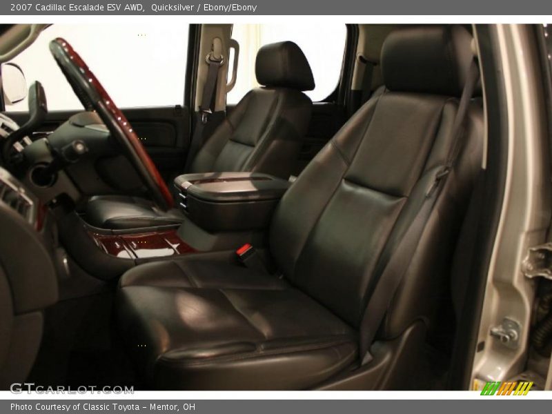 Quicksilver / Ebony/Ebony 2007 Cadillac Escalade ESV AWD