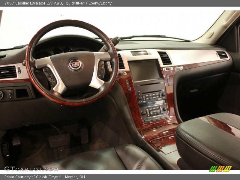 Quicksilver / Ebony/Ebony 2007 Cadillac Escalade ESV AWD