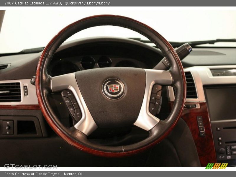 Quicksilver / Ebony/Ebony 2007 Cadillac Escalade ESV AWD
