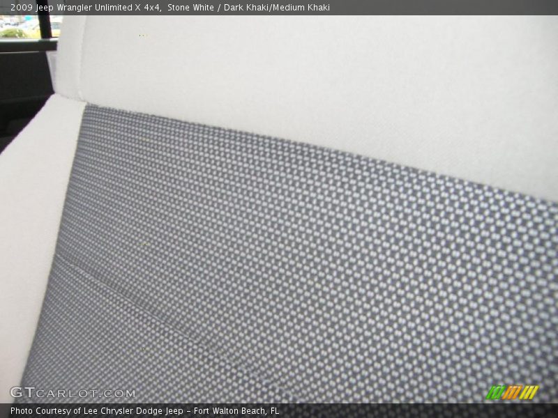 Stone White / Dark Khaki/Medium Khaki 2009 Jeep Wrangler Unlimited X 4x4