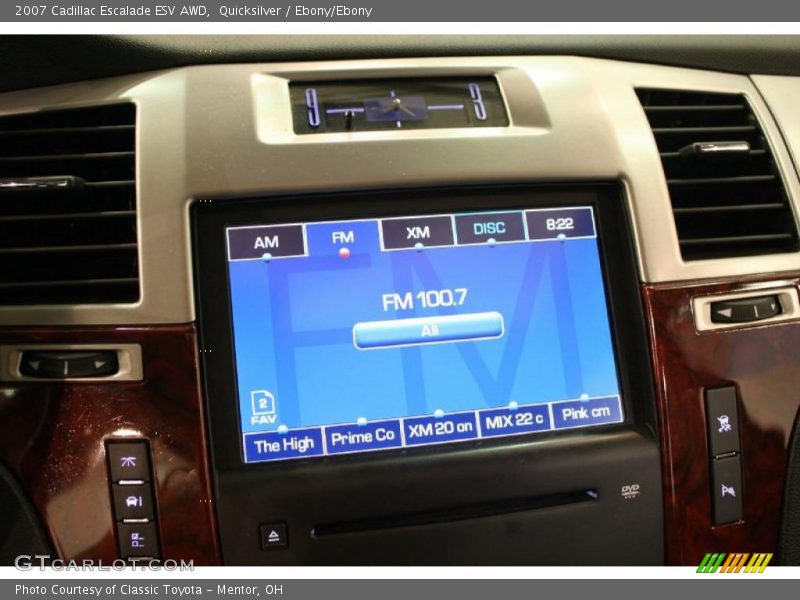 Quicksilver / Ebony/Ebony 2007 Cadillac Escalade ESV AWD