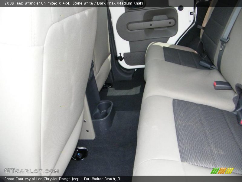 Stone White / Dark Khaki/Medium Khaki 2009 Jeep Wrangler Unlimited X 4x4