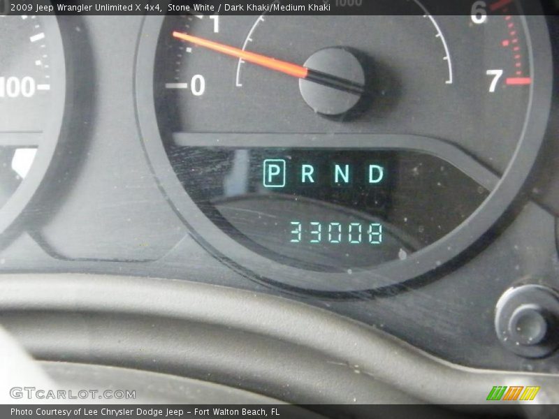 Stone White / Dark Khaki/Medium Khaki 2009 Jeep Wrangler Unlimited X 4x4
