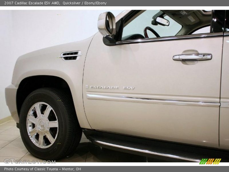 Quicksilver / Ebony/Ebony 2007 Cadillac Escalade ESV AWD