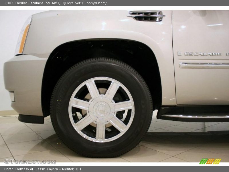 Quicksilver / Ebony/Ebony 2007 Cadillac Escalade ESV AWD