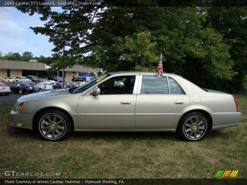 Gold Mist / Shale/Cocoa 2007 Cadillac DTS Luxury II