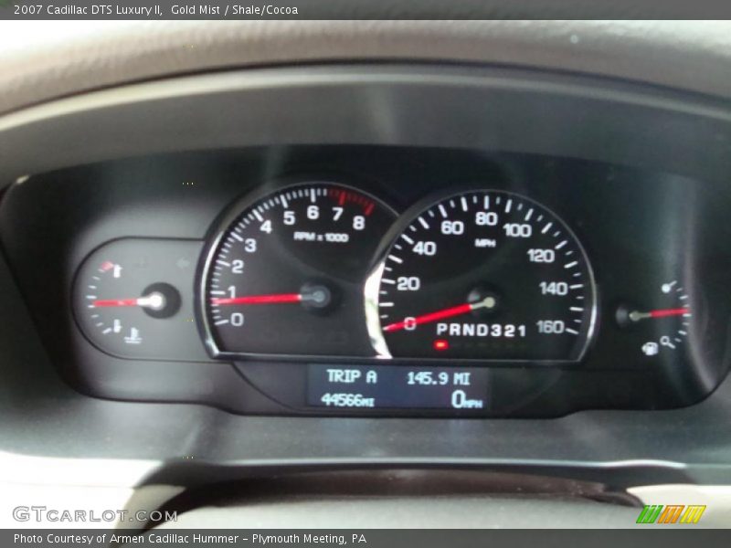 Gold Mist / Shale/Cocoa 2007 Cadillac DTS Luxury II