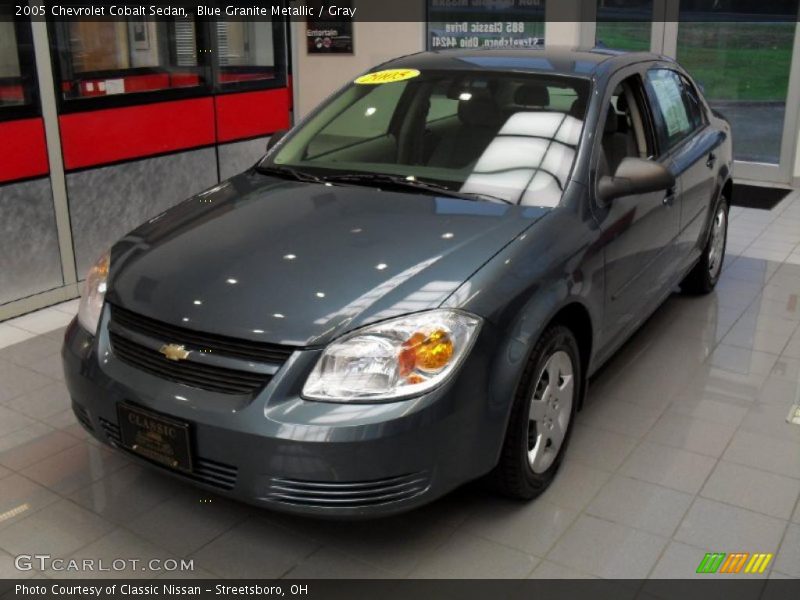 Blue Granite Metallic / Gray 2005 Chevrolet Cobalt Sedan