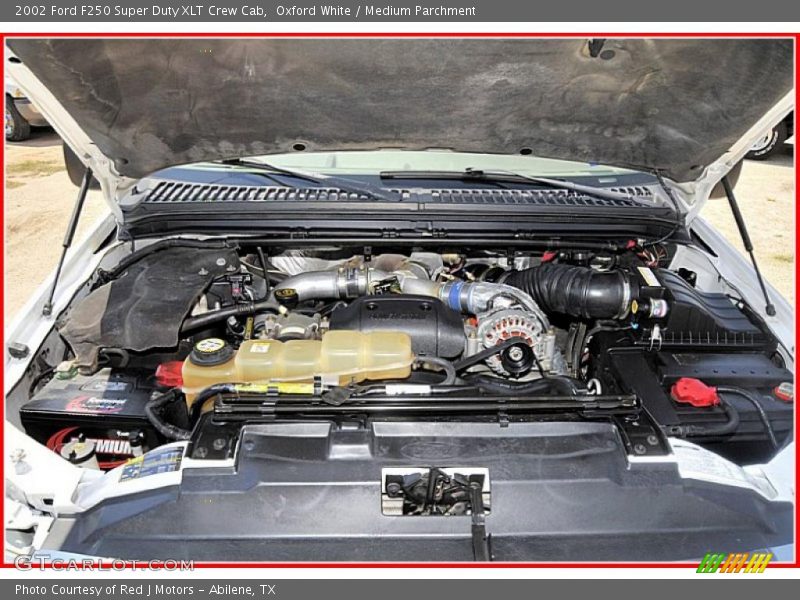 Oxford White / Medium Parchment 2002 Ford F250 Super Duty XLT Crew Cab