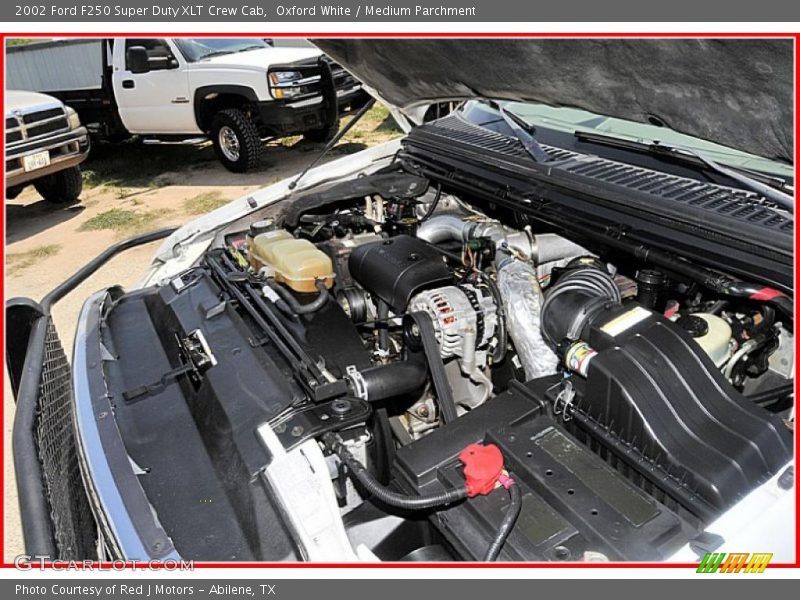 Oxford White / Medium Parchment 2002 Ford F250 Super Duty XLT Crew Cab